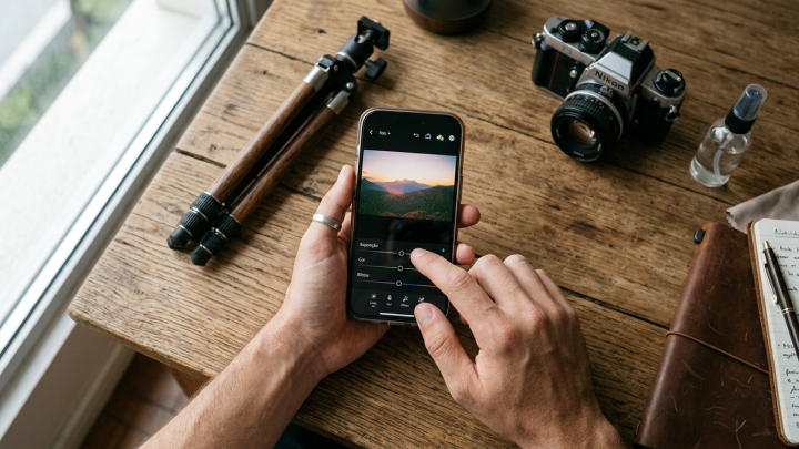 Imagem ilustrativa: Como editar fotos no celular e ficar profissional em 2024?