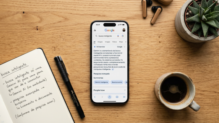 Imagem ilustrativa: IA Google redefine a busca online com integração total do Gemini